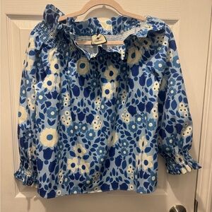 Tuckernuck Blue and White Floral Blouse